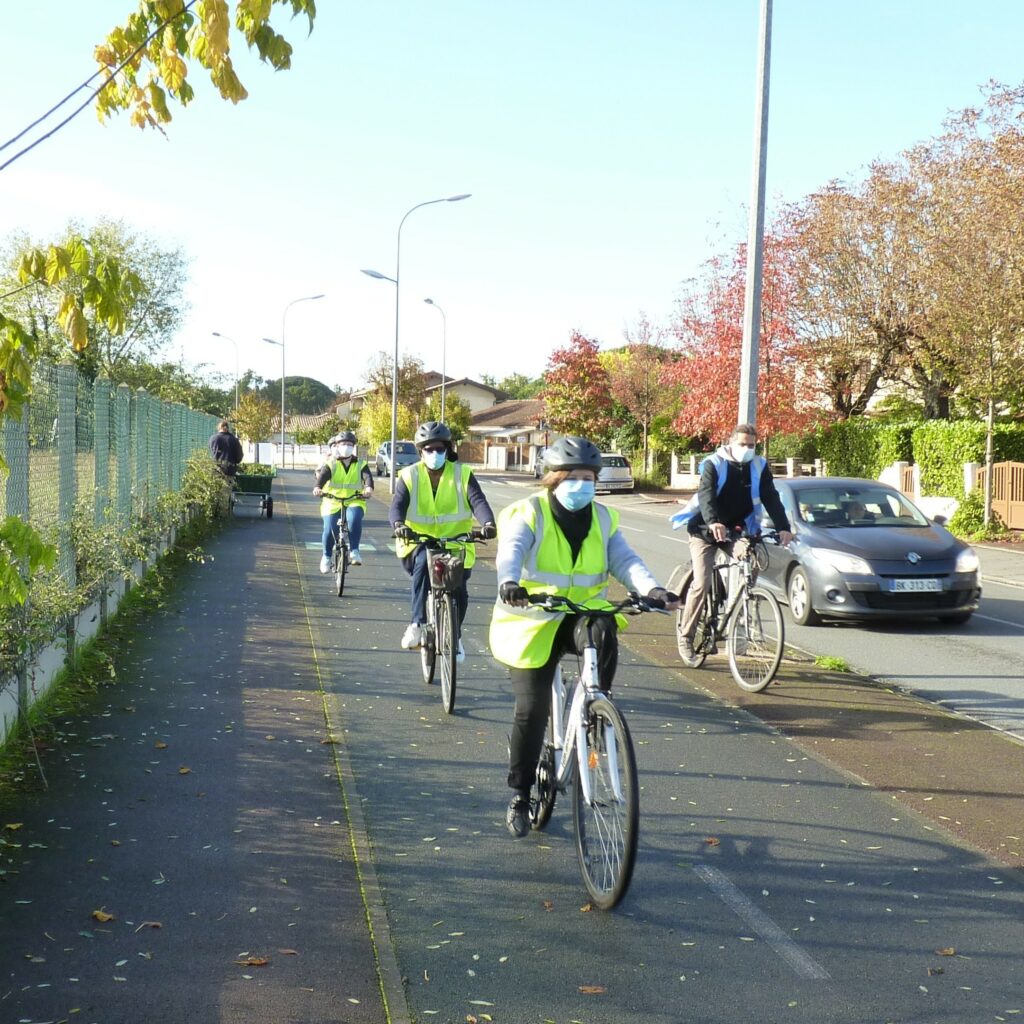 photo de la dernière session de vélo école adultes