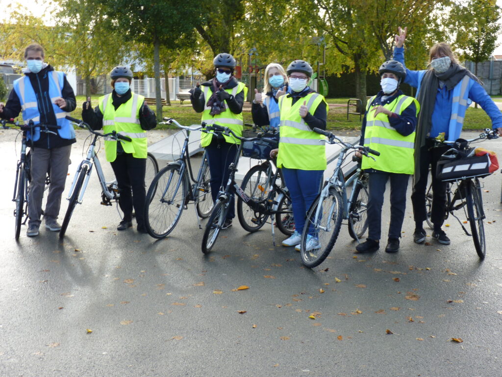 photo de la dernière session de vélo école adultes