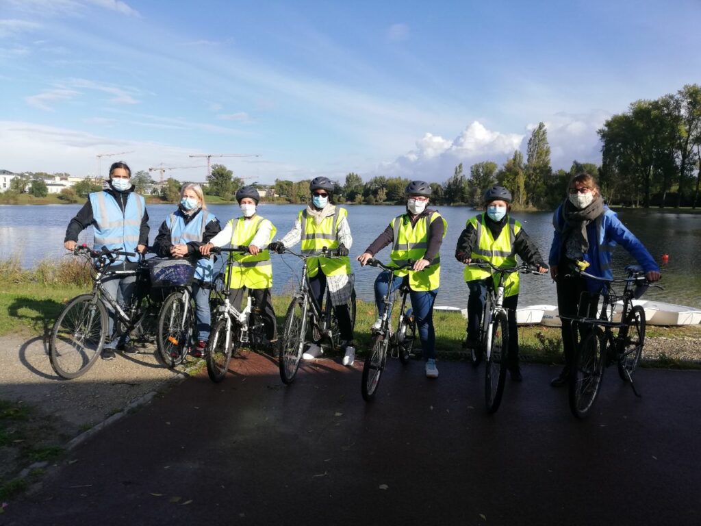 photo de la dernière session de vélo école adultes