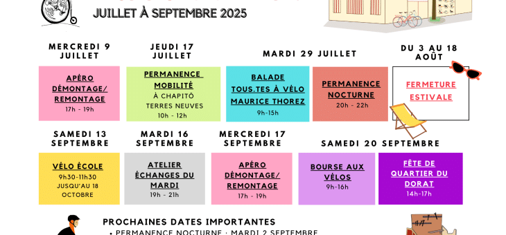 Programmation juillet à septembre
